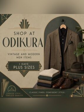 Men Vintage plus size regular petite